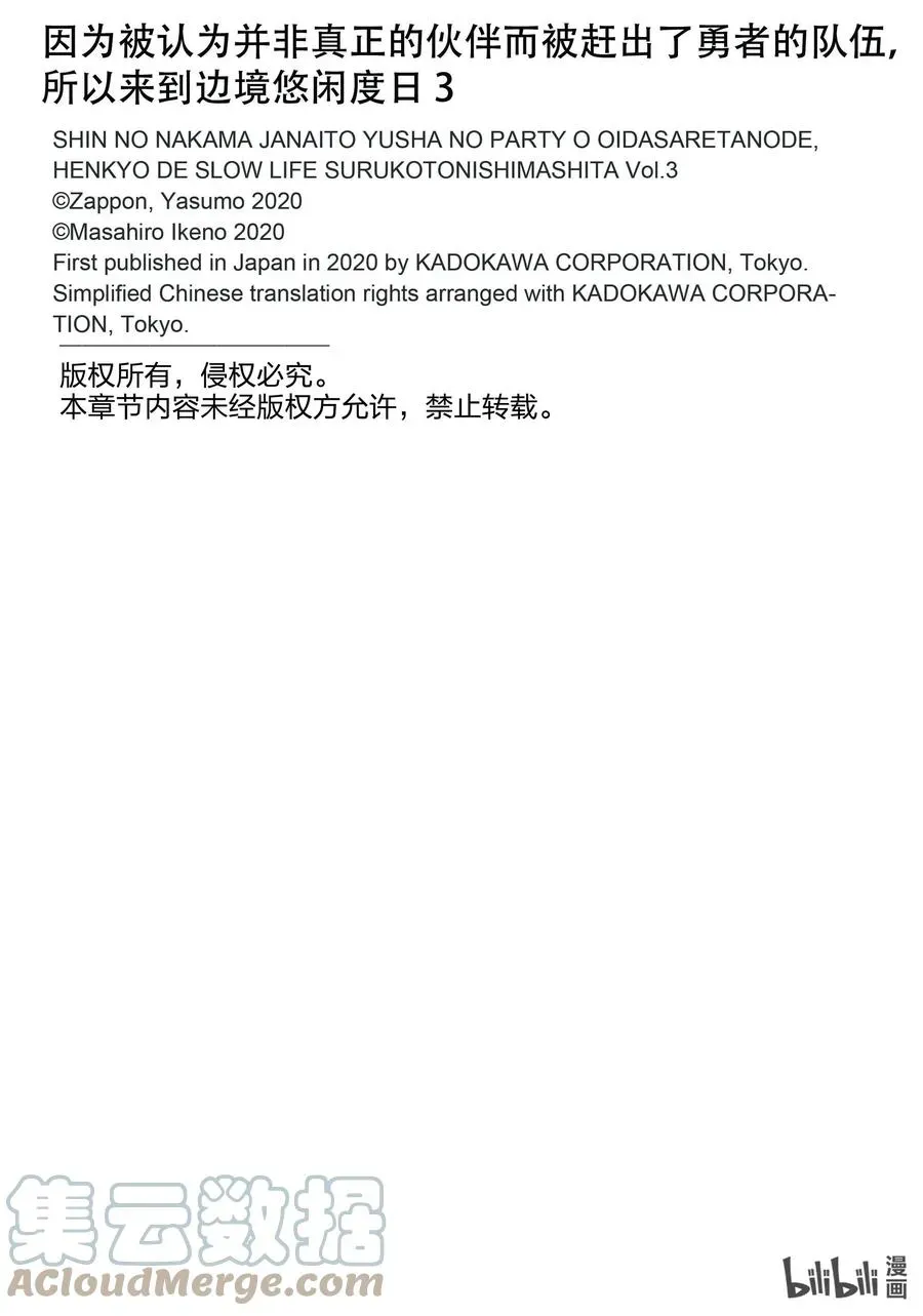 因为被认为并非真正的伙伴而被赶出了勇者的队伍，所以来到边境悠闲度日 17 第17话 第33页