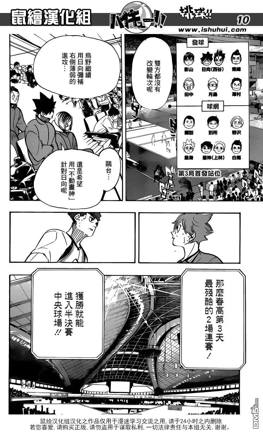 排球少年!! 第358话 海鸥 第11页