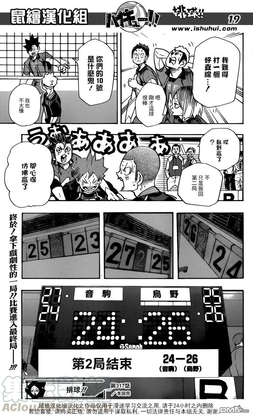 排球少年!! 第317话 更新 第17页