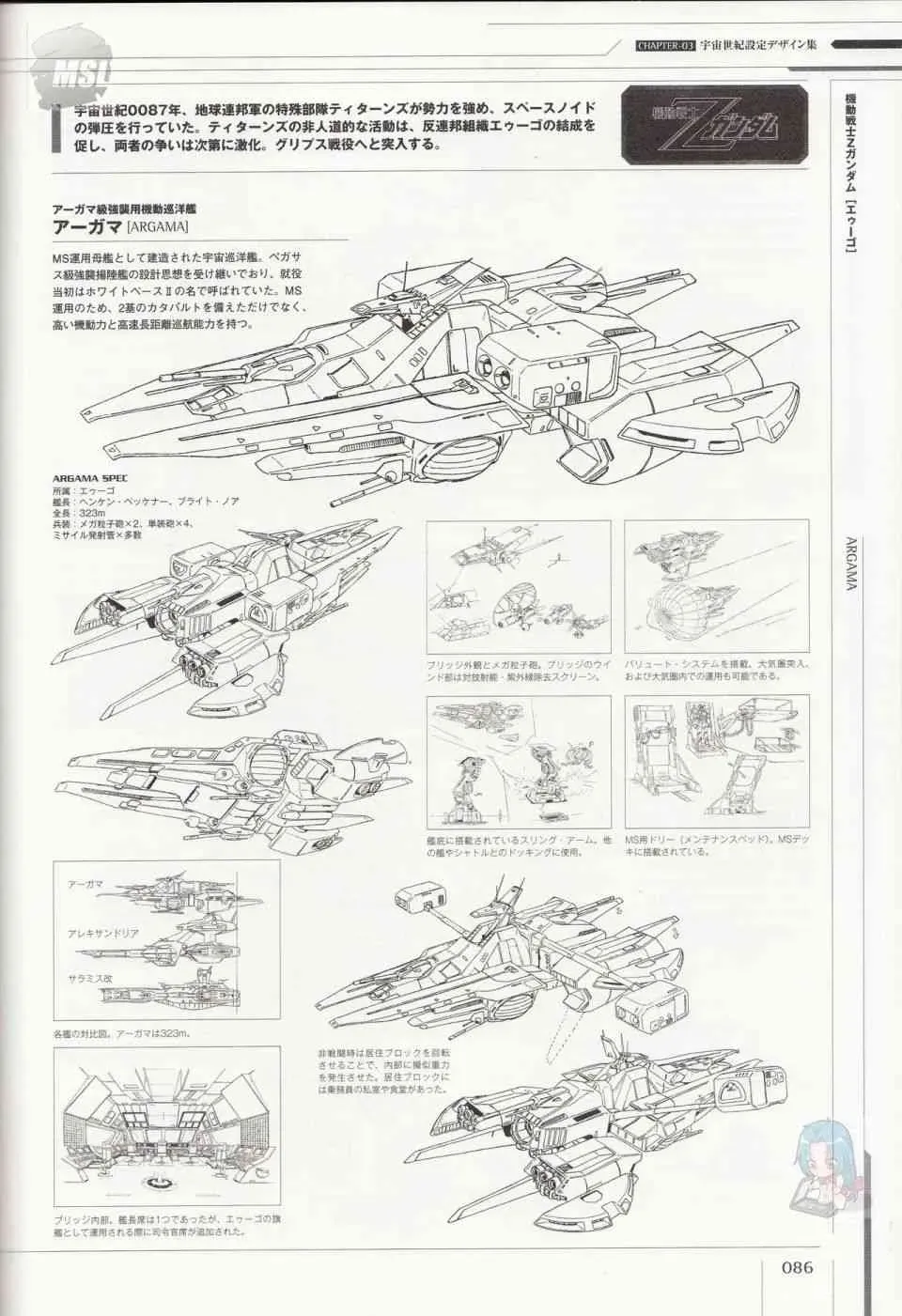 Mobile Suit Gundam - Ship amp; Aerospace Plane Encyclopedia 1话 第90页