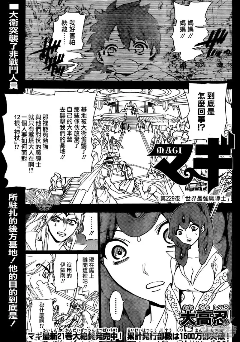 魔笛MAGI 第229话 世界最强魔导士 第1页