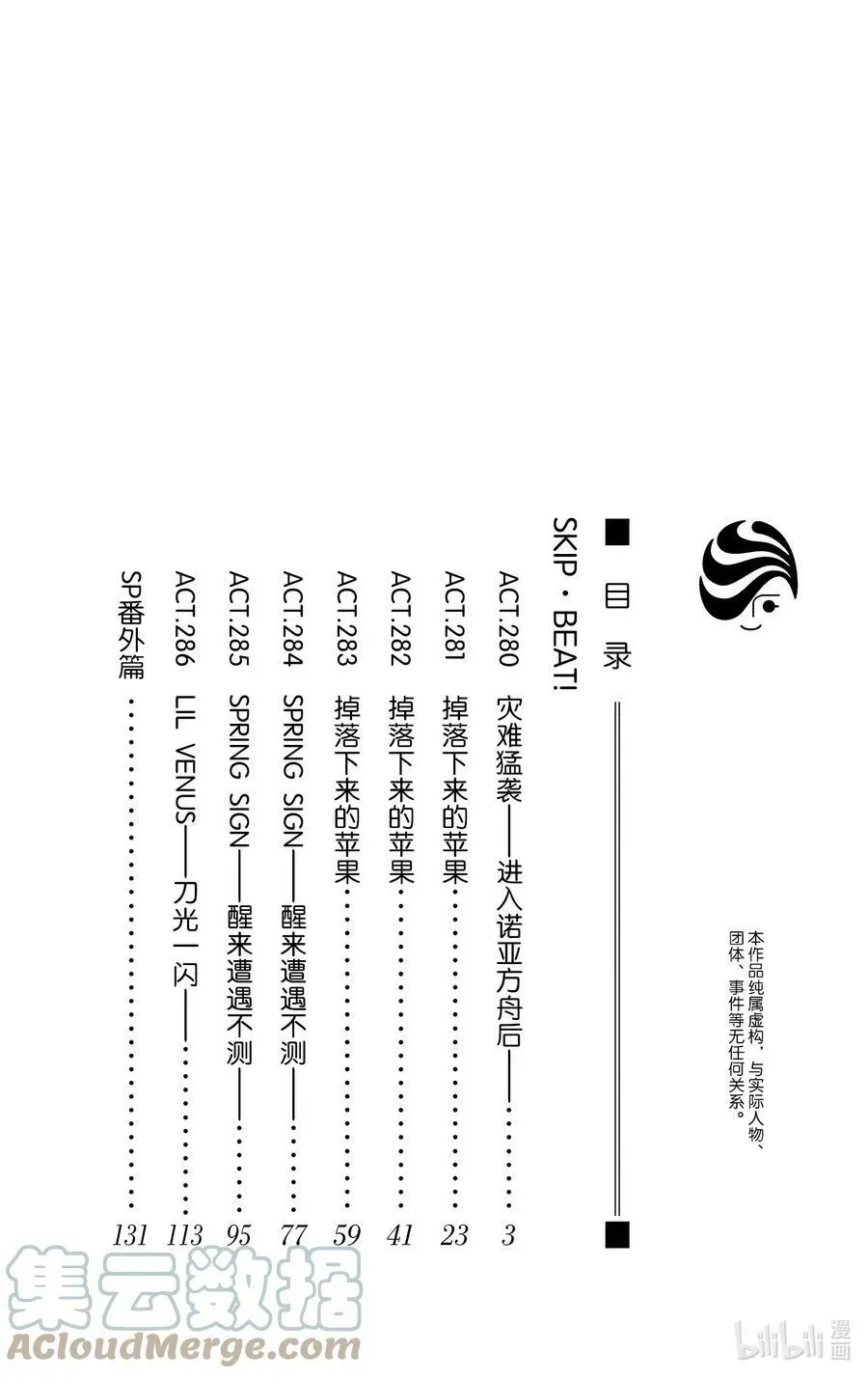 SKIP·BEAT！ (华丽的挑战) 280 灾难猛袭——进入诺亚方舟后—— 第3页